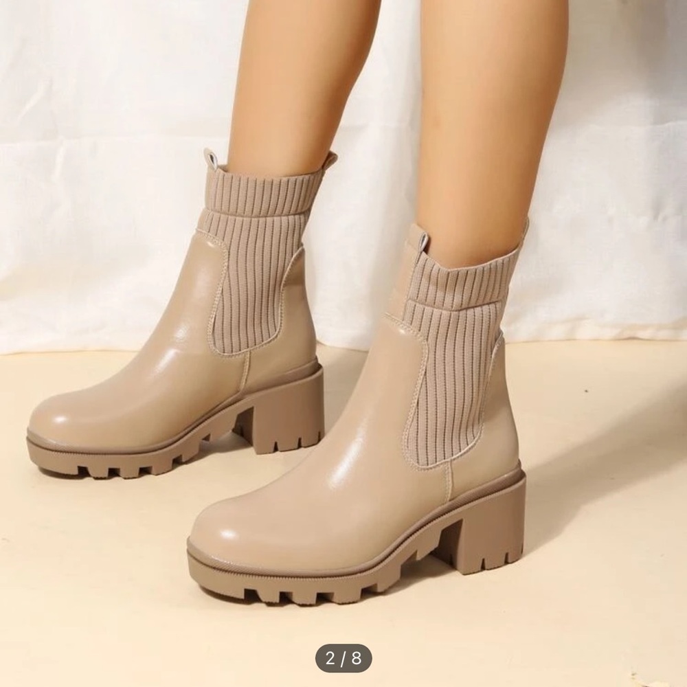 Slip on sock boots